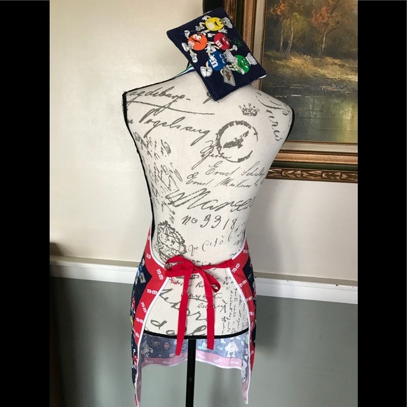 Rare Vintage M&M’s Apron& Matching Magnetic Holder🔴FINAL SALE - Picture 7 of 12